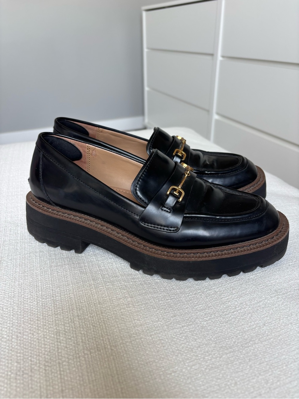 Sam Edelman Lea Platform Loafers Black